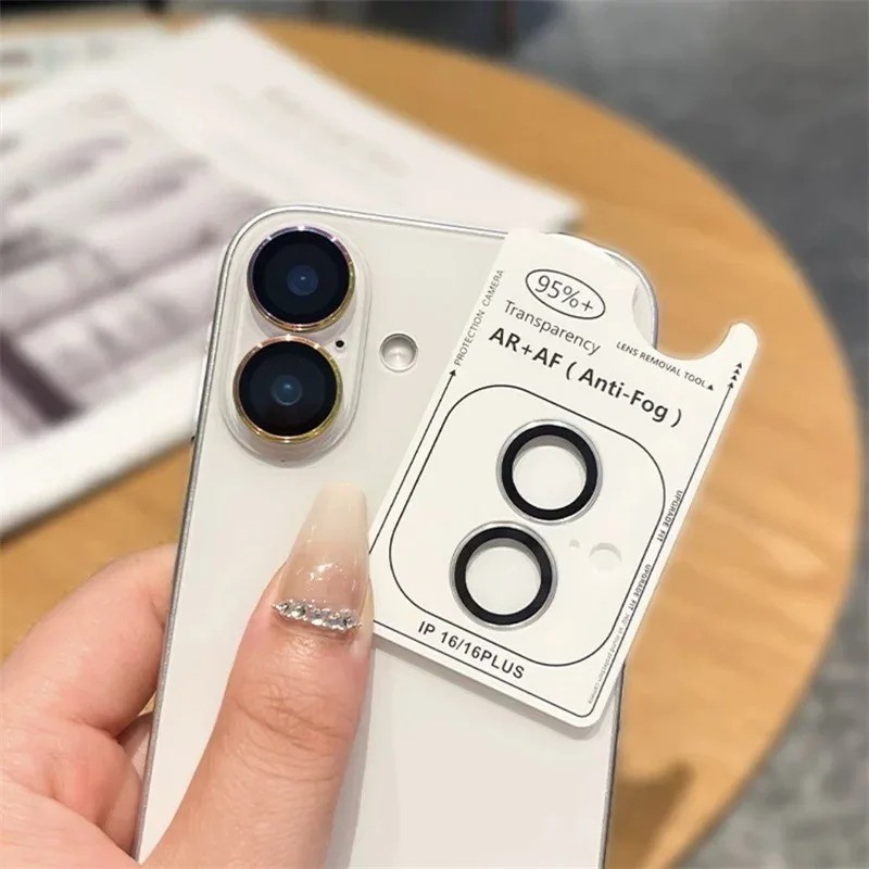 iPhone16 16Pro 16Plus 15Pro Metal Aluminum Alloy Camera Lens Tempered