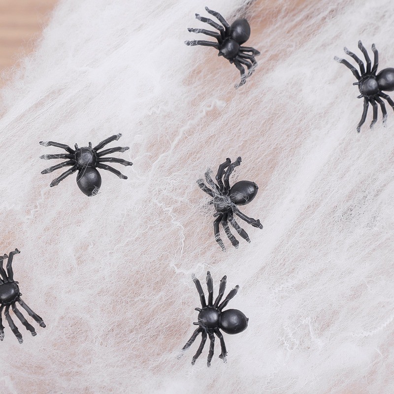 50/100/200Pcs Halloween Mini Spider - Kids Lifelike Insects Prank Toys ...