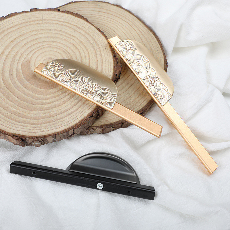 New Chinese Drawer Handle Extended Long Handle Gold Simple
