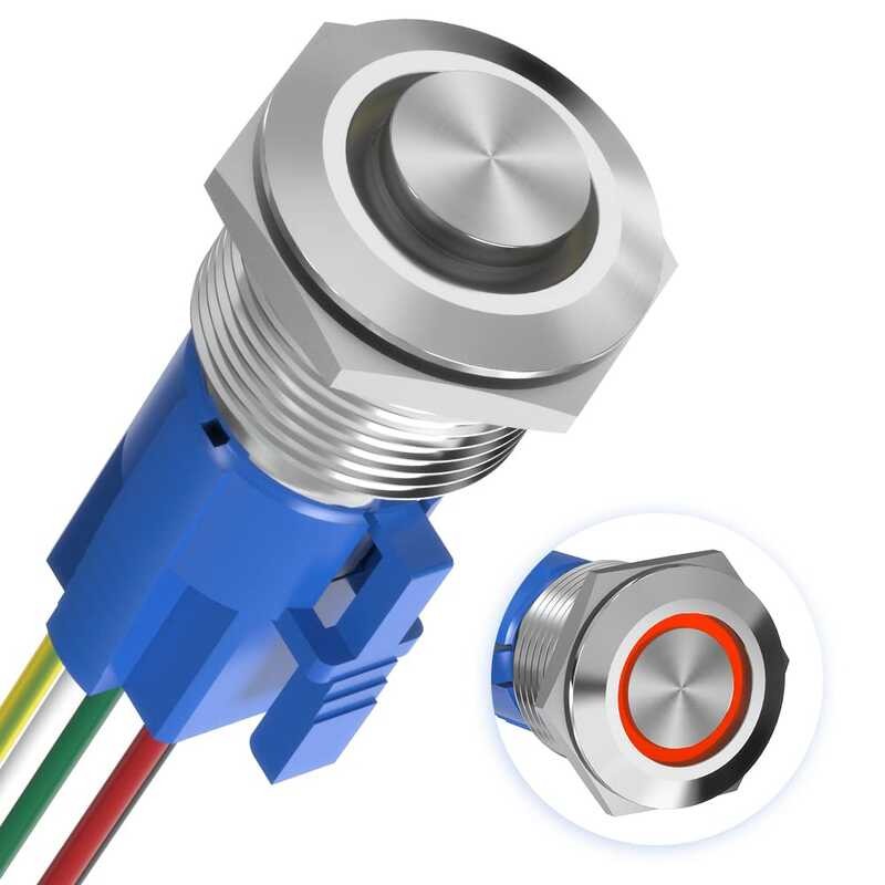 Momentary Push WERKI Button Switch, 22mm(7\/8