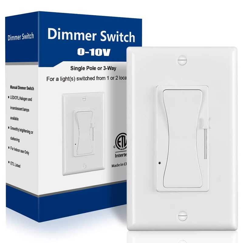 010V Switch, KEYGMA Low Voltage Dimmer Switch for Dimmable LED Lights