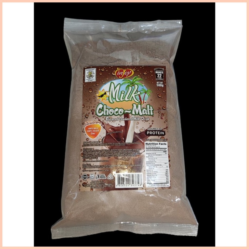 ๑ InJoy palamig Chocolate Flavored Powder Milk Drink 500g. | Shopee ...