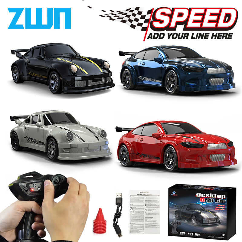 1/64 2.4G High Speed Drift Rc Car 4Wd Remote Control Car Four Wheel ...