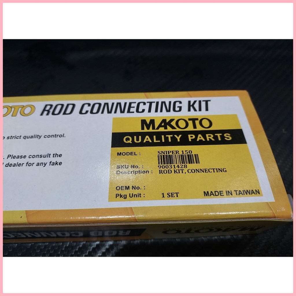 CONNECTING ROD KIT MAKOTO SNIPER150 (CC045CSNF) | Shopee Philippines