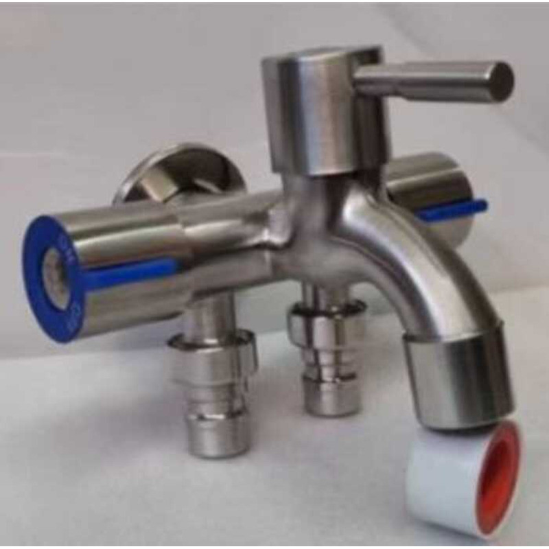 SUS 304 Multifunctional Stainless Steel Faucet Three Way Tap For ...