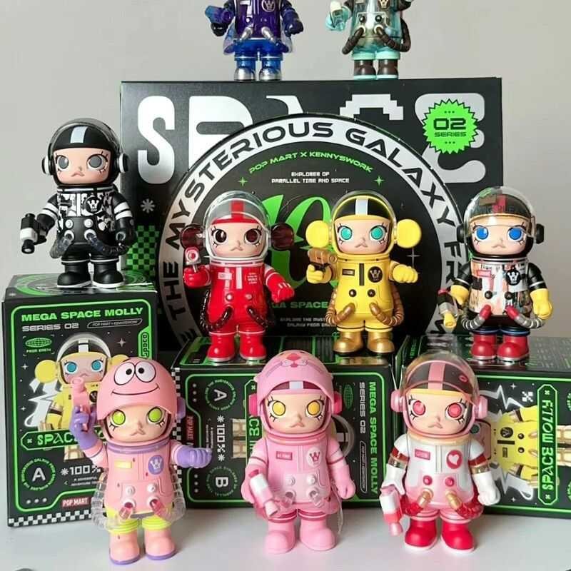Pop Mart Mega Space Molly 100% Series 02-B Mystery Box Blind Toys ...