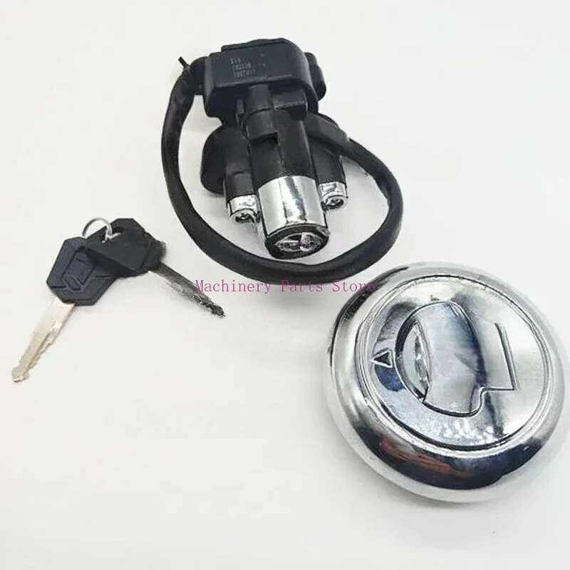 M Motorcycle Ignition Switch Fuel Tank Gas Cap Lock W/Keys For Keeway ...