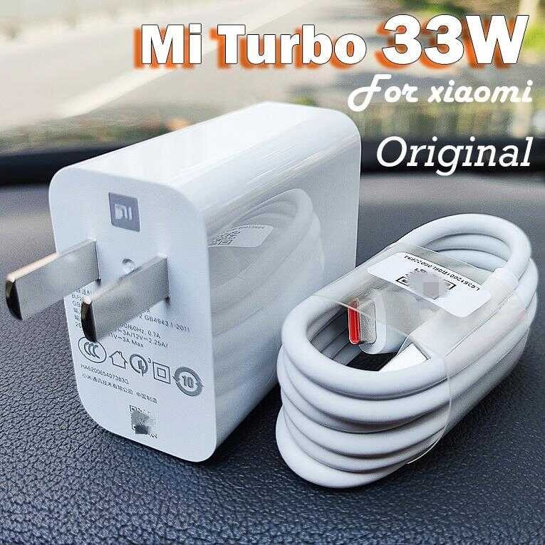 Original 33W Fast Turbo Adapter With Type-C Cable For Xiaomi Redmi 8 7 ...