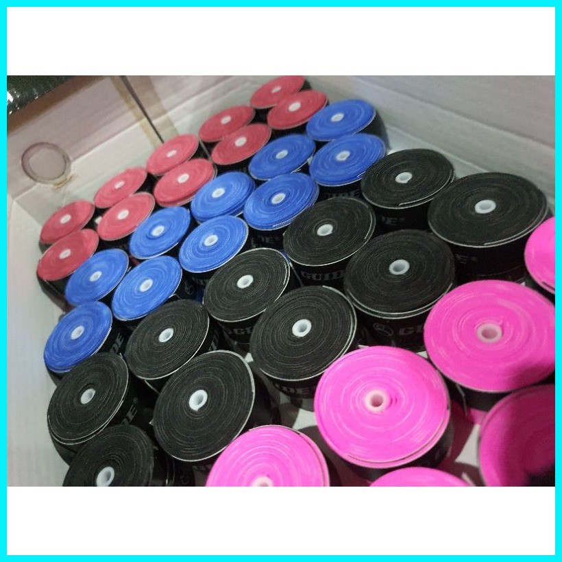 Guide Overgrip Tennis Badminton Racket Over Grip | Assorted or Black or ...