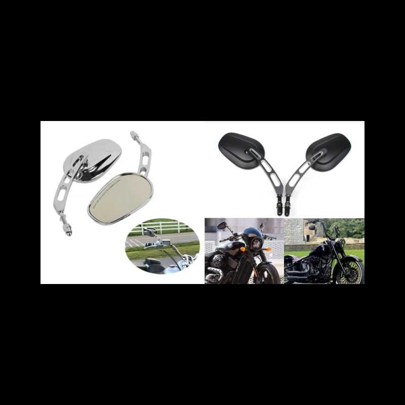 For Harley Touring Street Road Glide King Black Motorcycle Rear View Side Mirror | Shopee Malaysia