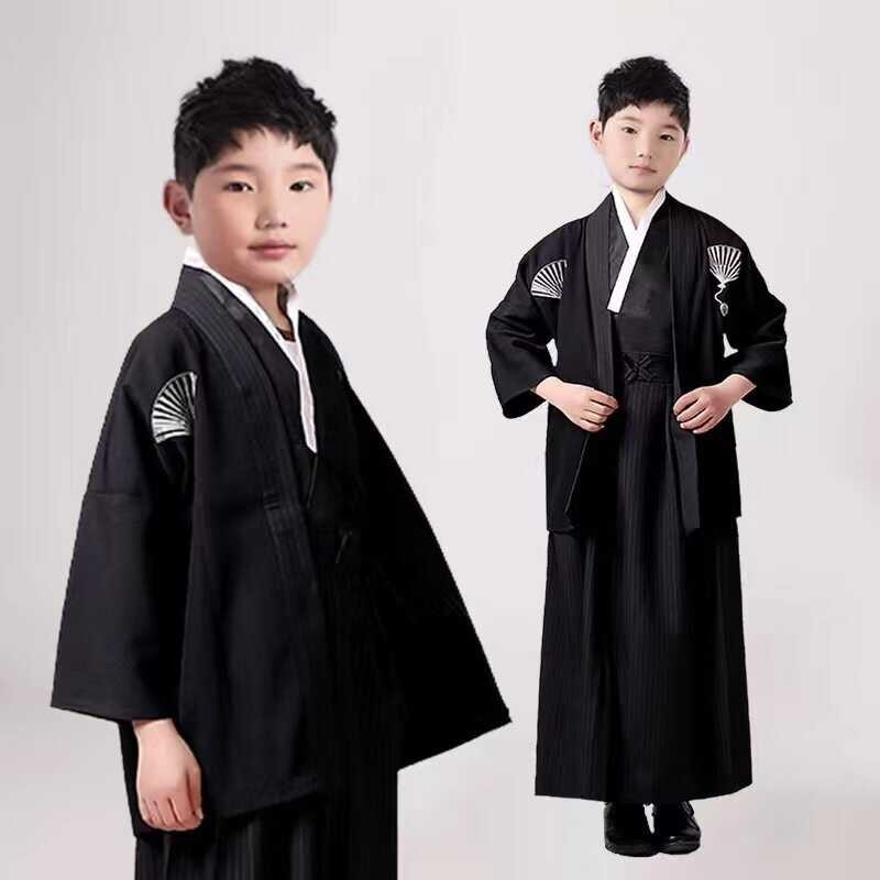 Child Kimono Children's Boy Samurai Clothes National Wind Japanese