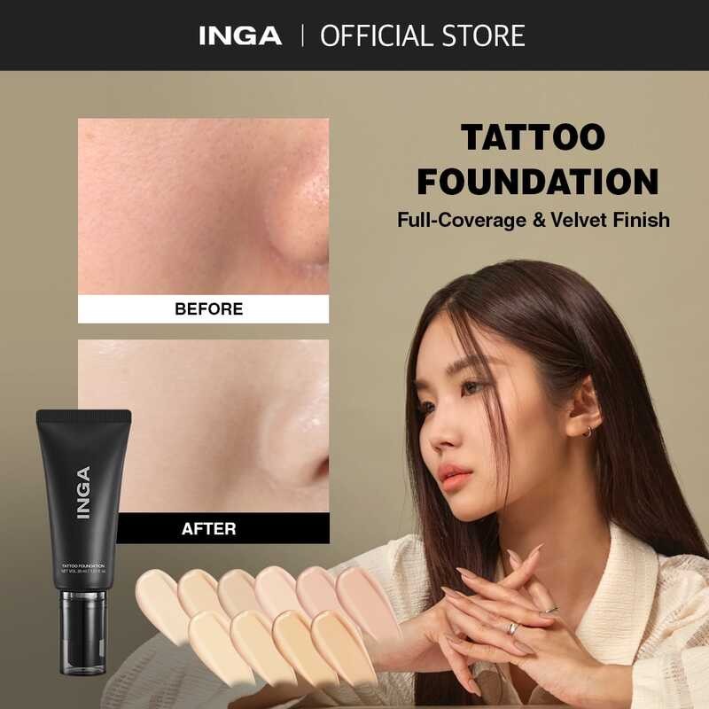 INGA Tattoo Foundation (3 Colors) | Shopee Philippines