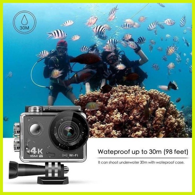 § Waterproof 4K Sports 1080p Action WIFI Camera with Remote Control
