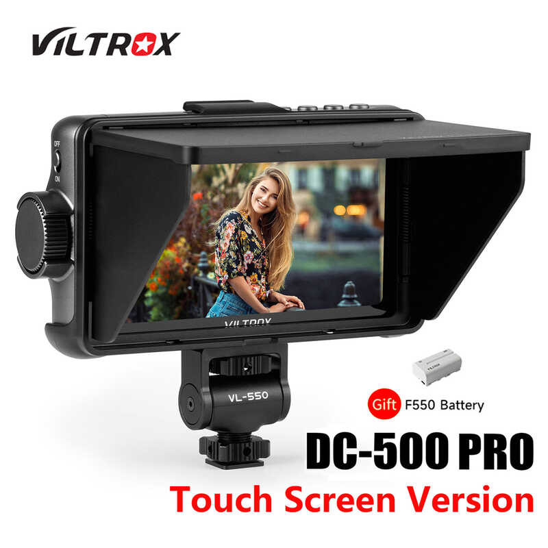VILTROX Camera Monitor da Campo 5.5 Inch 4K, 1400 Nits 4kp60 HDMI, Monitor Video Portatile, Controllo