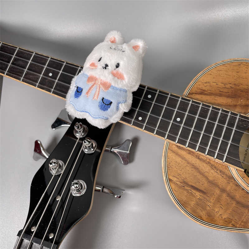 Headstock Cartoon Cute Rabbit Mute Electric Guitar Bass String ...