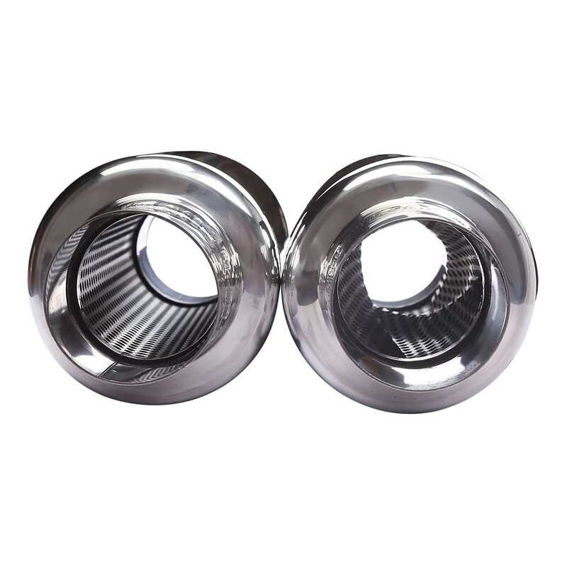 Stainless Steel Welded Exhaust Muffler / Resonator Car Deep Sound 2 ...
