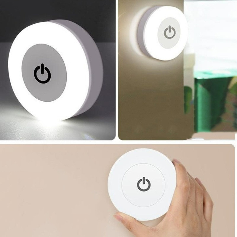 Wireless Warm White Bedside Lamp/Touch Sensing LED Adjustable Night ...