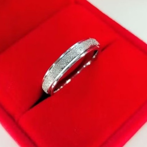 SINGLE RING [RM] WEDDING RING WITH ENGRAVED NAME( STAINLESS STEEL- NON ...