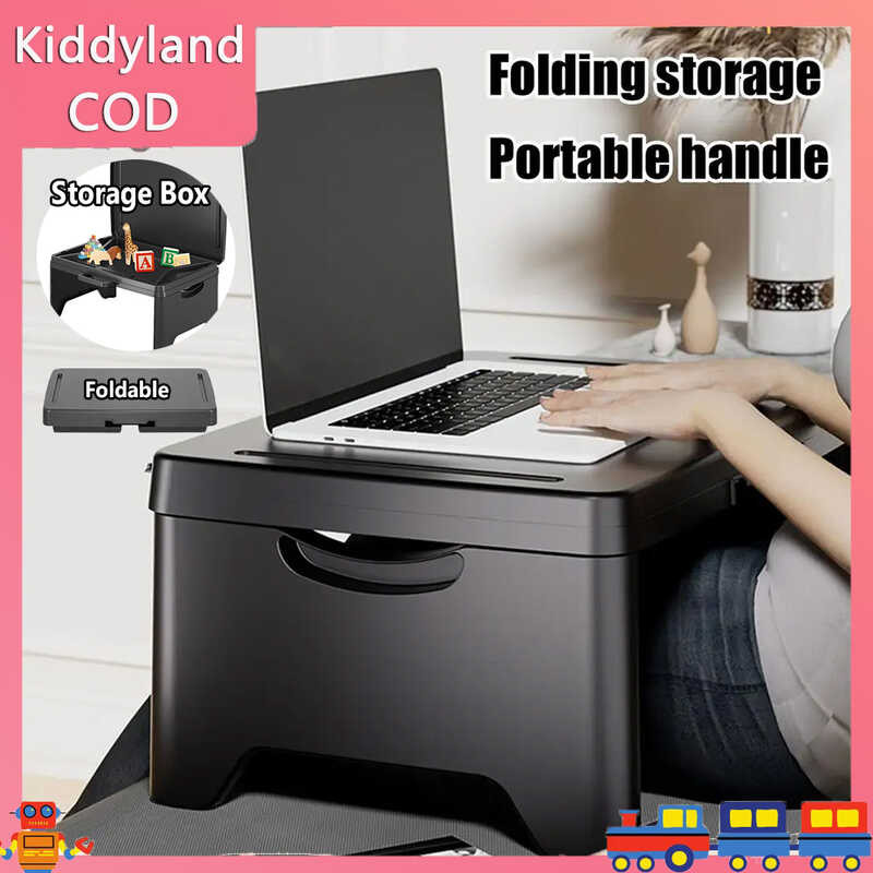 Mini Study With Storage Box Foldable Laptop Bed Portable Lazy For Kids ...