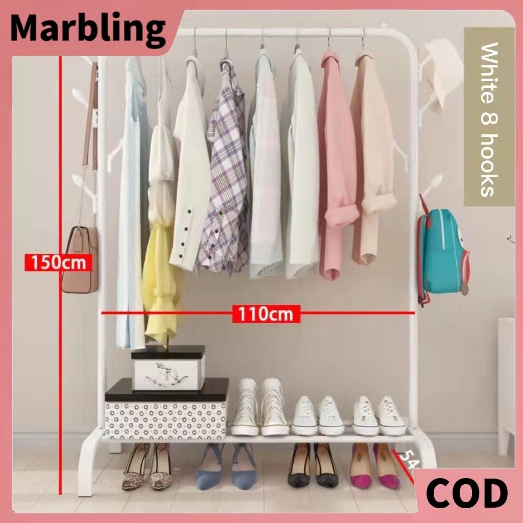 Floor-standing Drying Rack Bedroom Clothes Hanger Floor Drying Rack ...