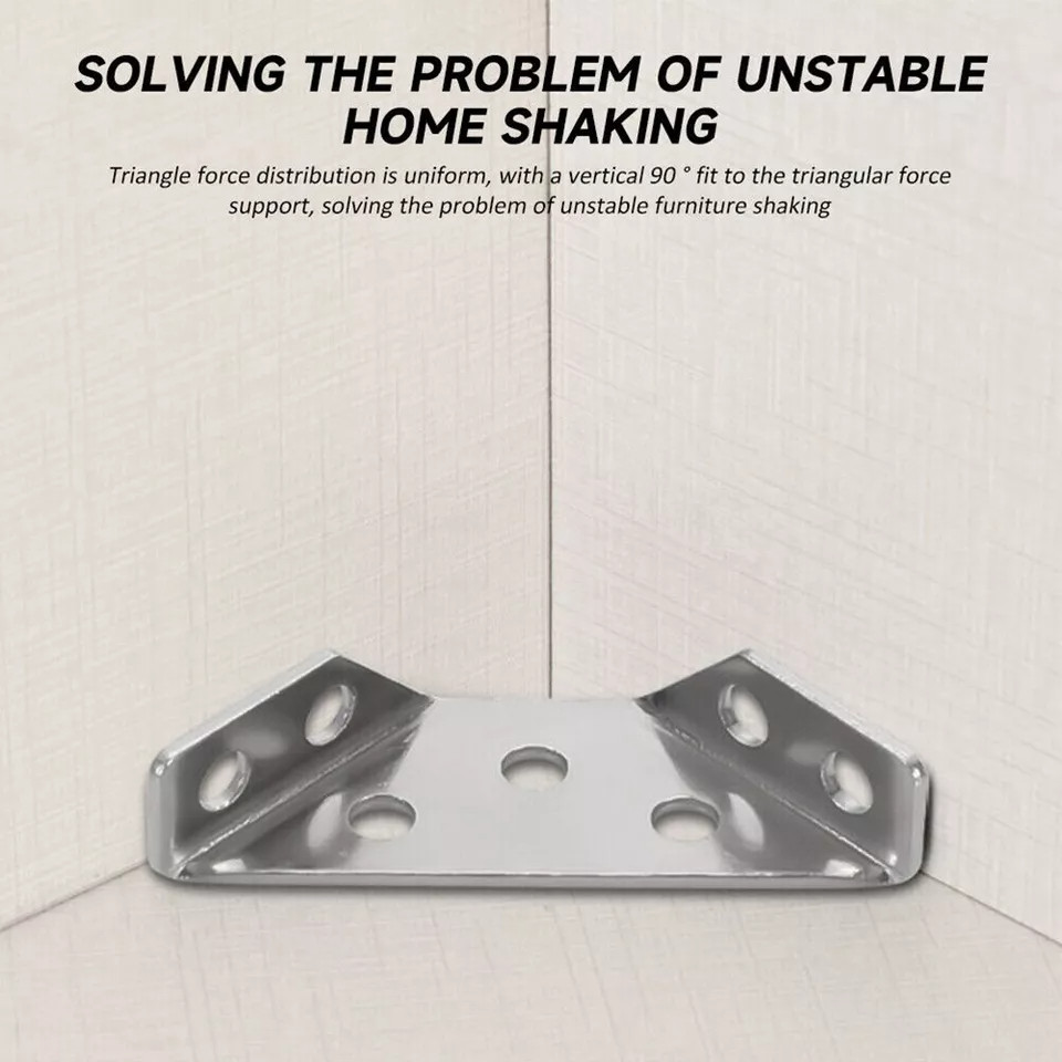 Universal Furniture Corner Connector Triangle Support Frame Angle ...