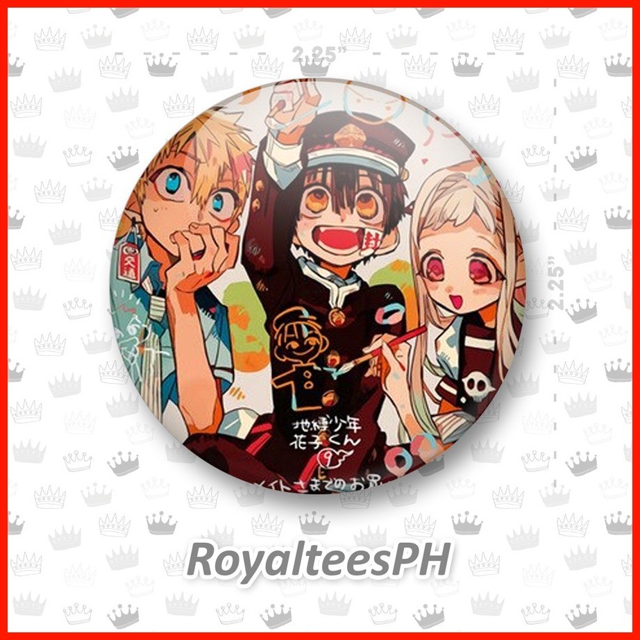 ☁ ≈ ┬ Toilet-bound Hanako-kun Fan-made Button Pins Btach 2 | Shopee ...