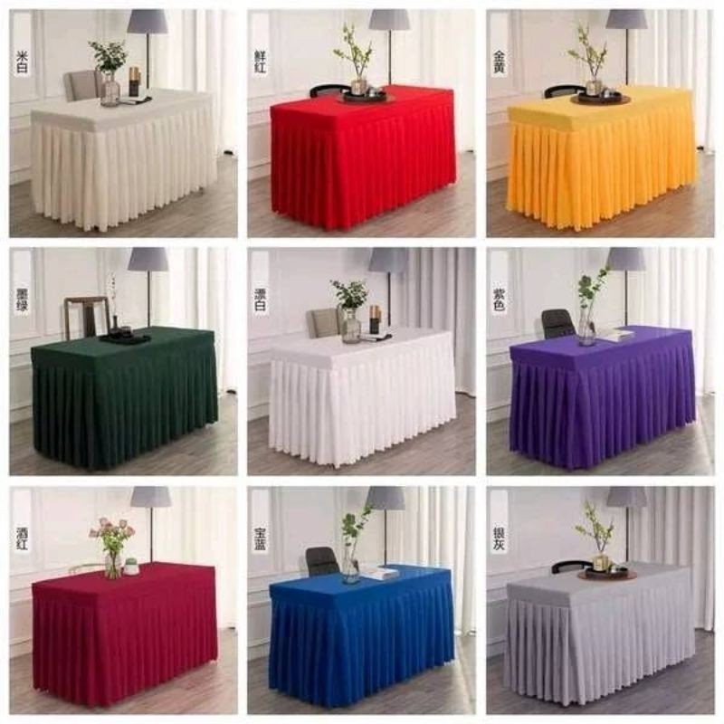 Table Skirt Geena/ Katrina 4ft/6ft Lifetime Table Standard Size Table ...