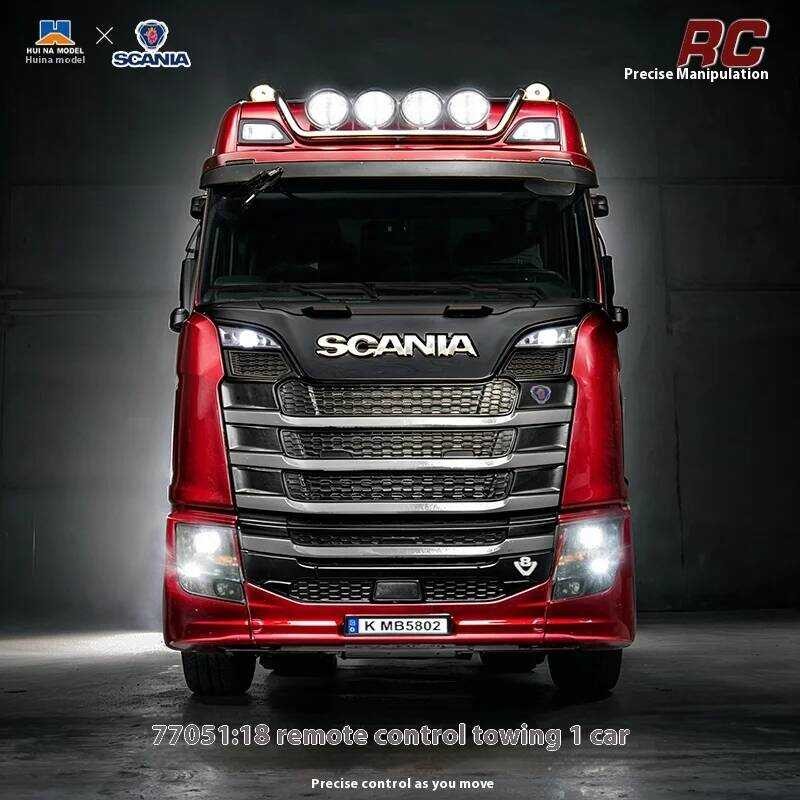 Huina 1501 2025 New Scania Remote Control Heavy Truck Trailer Model ...