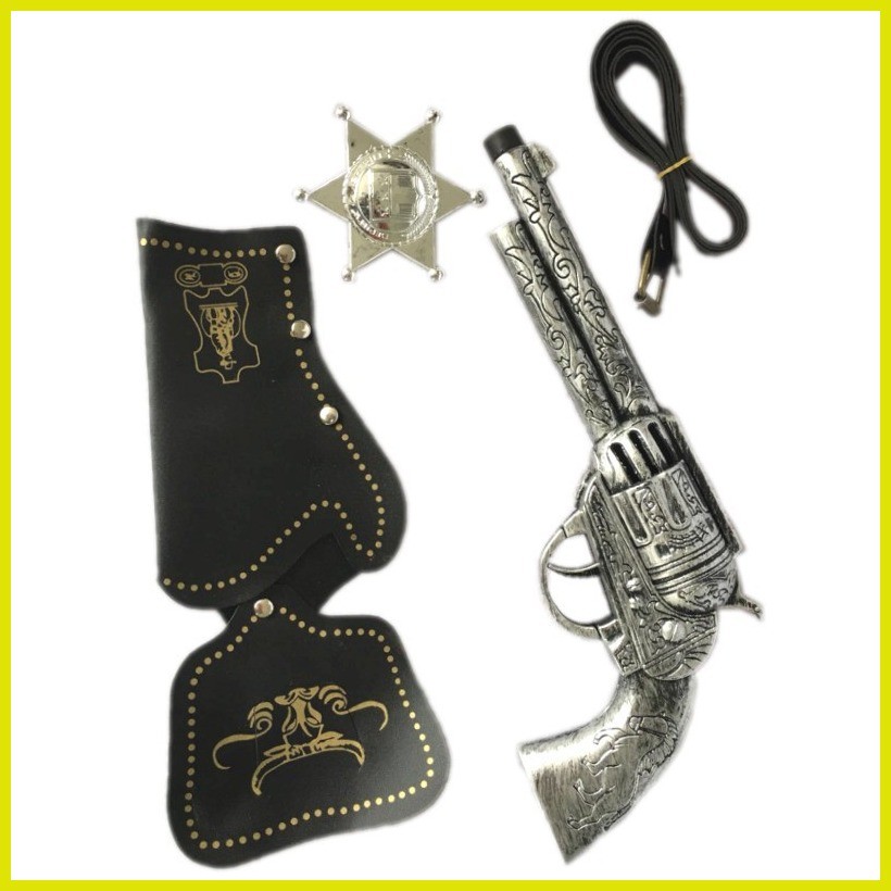 Christmas Makeup Ball Props Retro Western Cowboy Gun Toy Weapon Holster