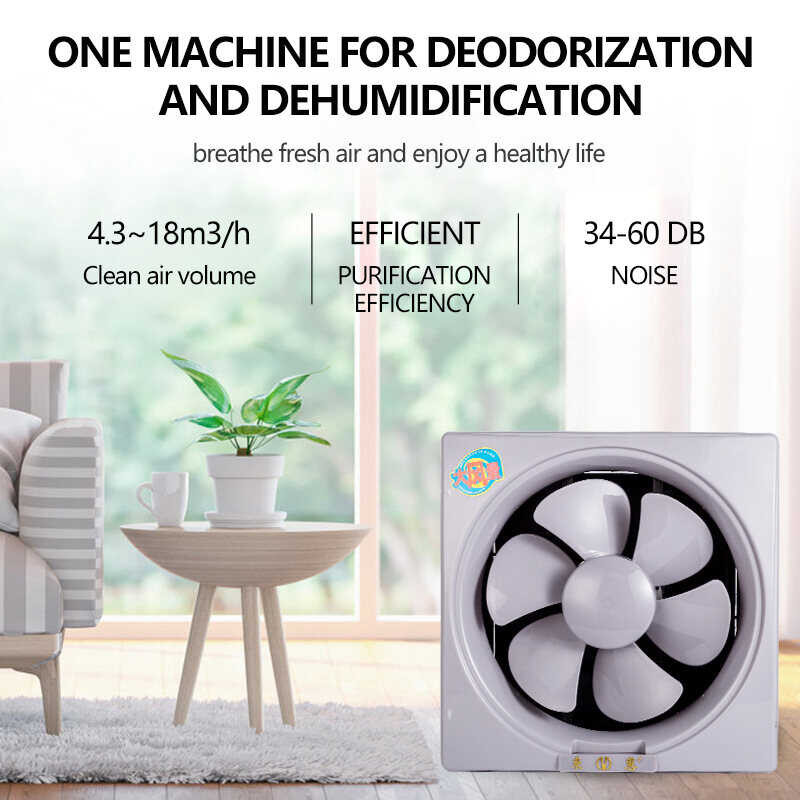 TAKE ☥ BUY 1 Household Exhaust fan ventilation With Switch Mute Plastic