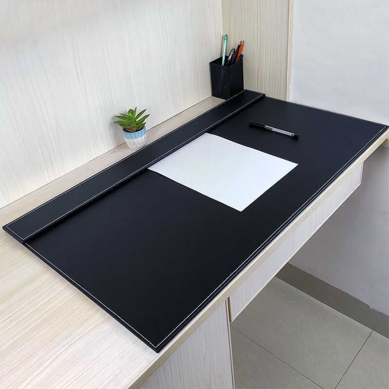 Leather Office Writing Desk Mat Oversized Leather Office Mat Business ...