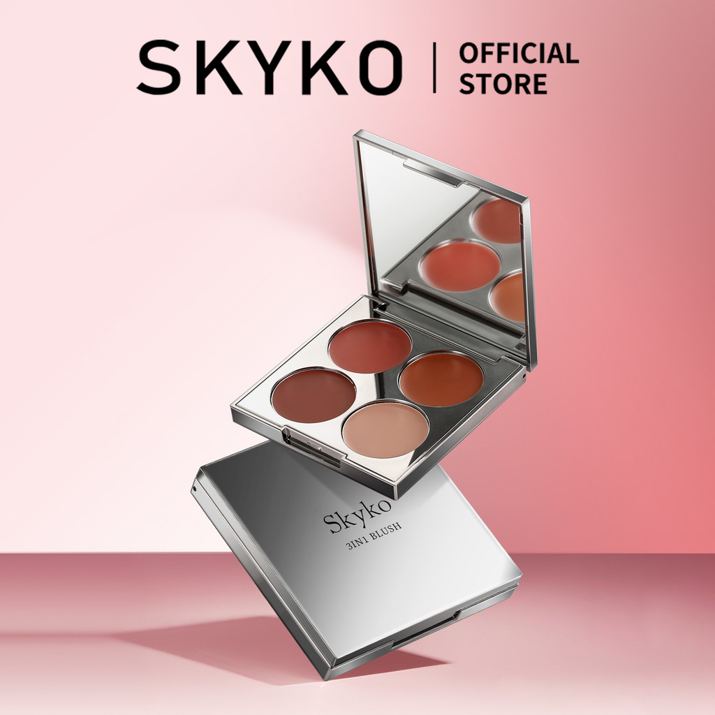 SKYKO Highly Pigmented Blush Highlighting and Contouring Palette ...