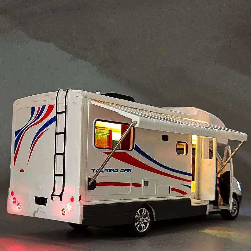 Diecast 1:28 Ury RV Recreational Vehicle Car Model Metal Camper Van ...