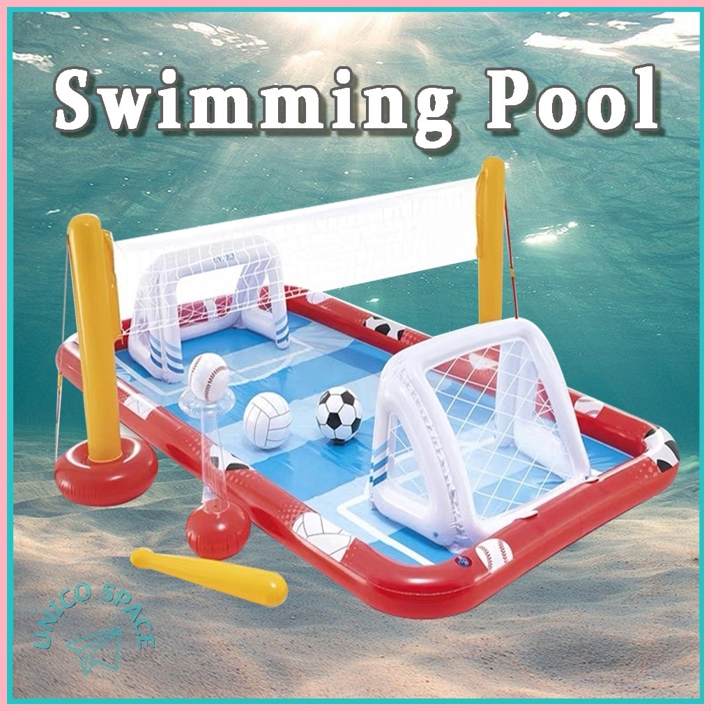 UNICO SPACE Intex 57147 Inflatable Outdoor Swimming Pool Game Center ...