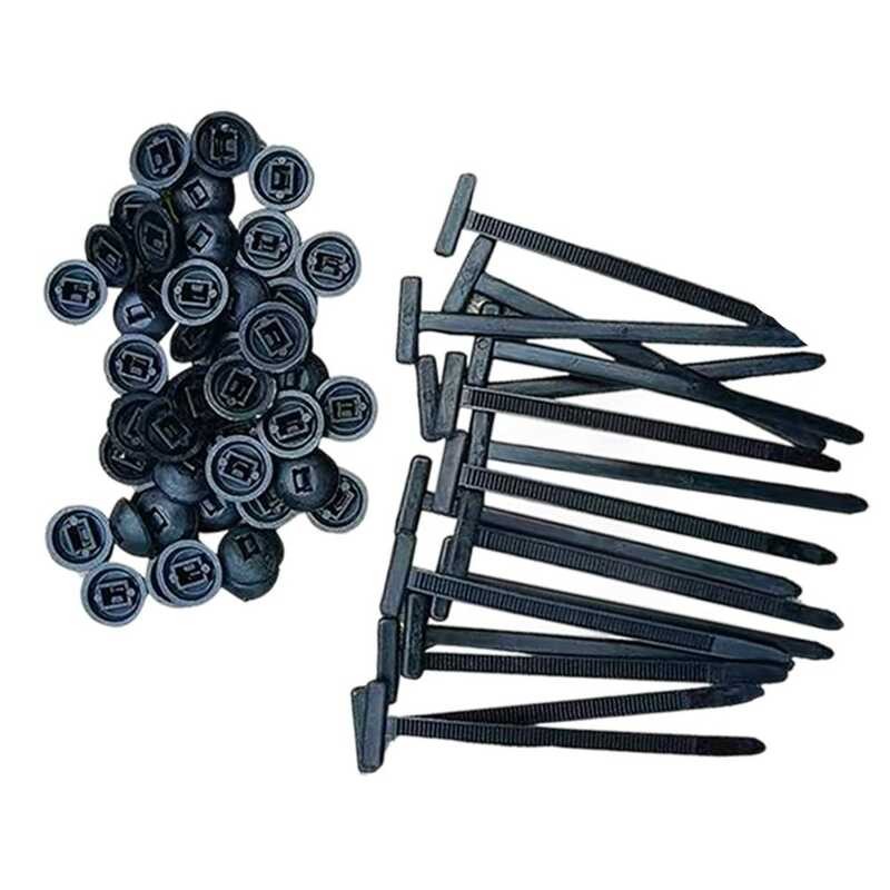 JURHOMIE 20/50100Pcs Self-Locking Universal Multipurpose Cable Retainer ...