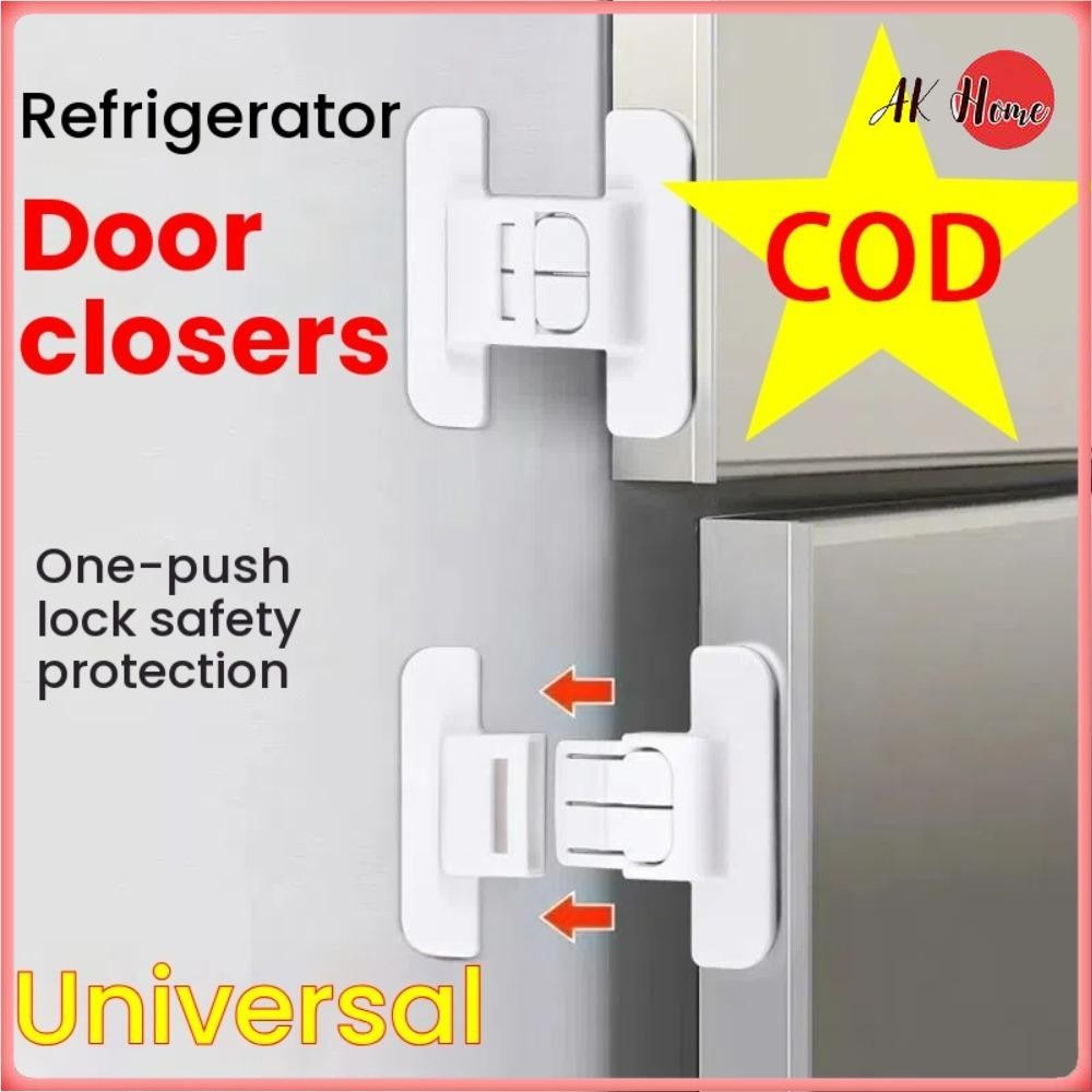 Universal Refrigerator Door Lock – Double Buckle, Anti-Opening Safety ...