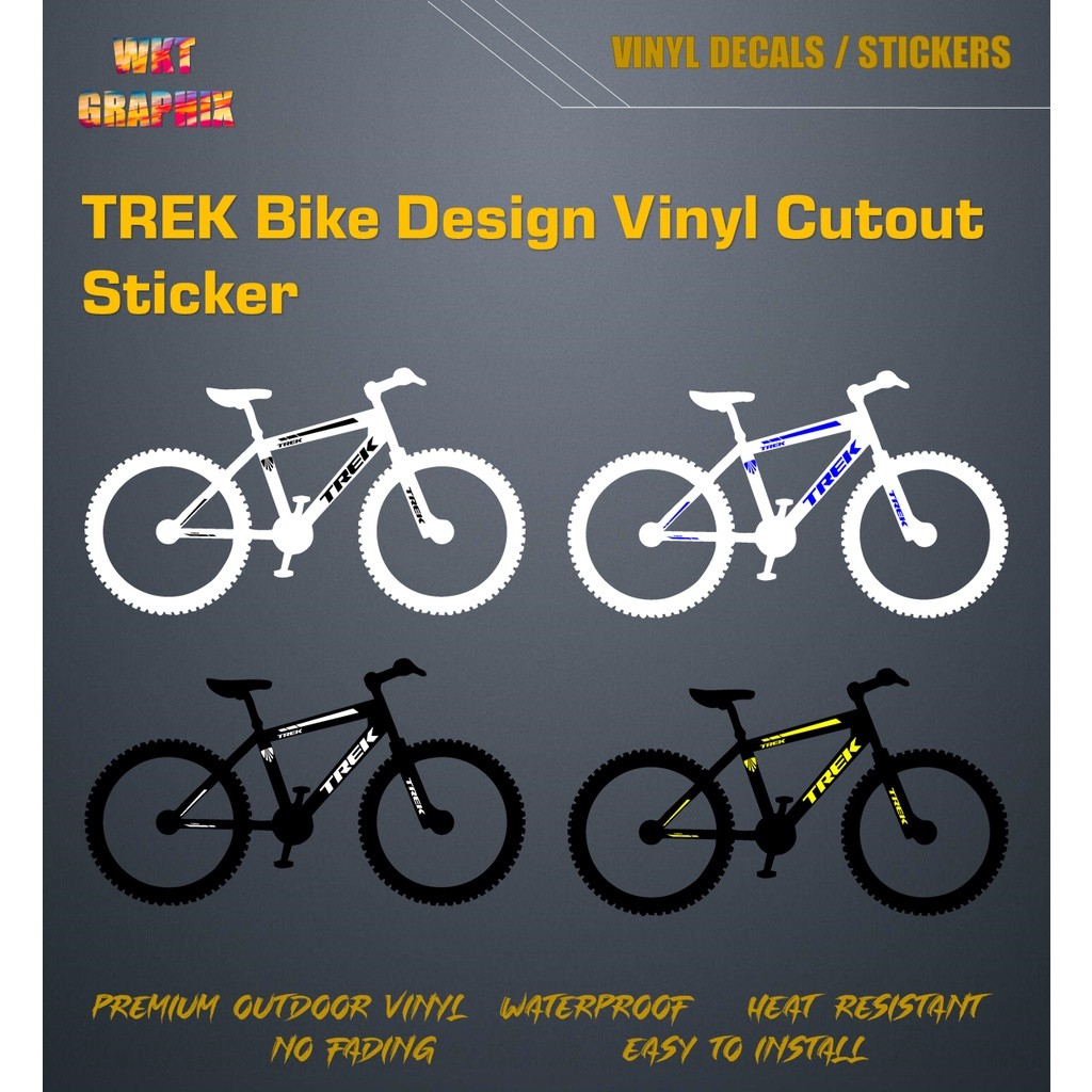 TREK FULL SET CUTOUT STICKER / DECALS (BIKE STICKERS) | Shopee Philippines