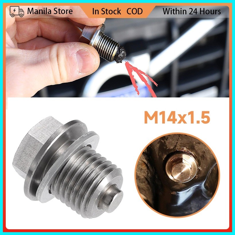 M14x1.5 Strong Magnetic Oil Drain Plug Bolt Car Engines Oil Drain Sump ...