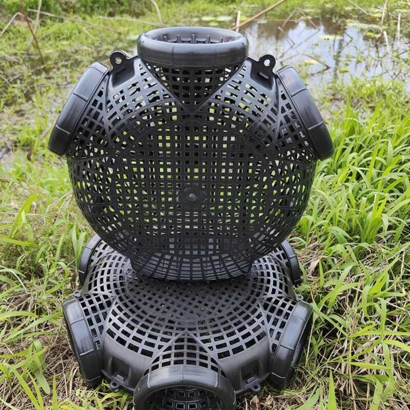 Black Fish Net Cage Fishnet Finless Eel Loach Trap Fishing Pot Durable ...