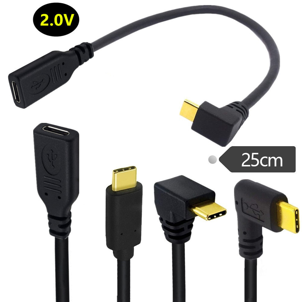 6-Core Gold-Plated USB2.0 Version 3.1 Type-C Extension Cable Male ...