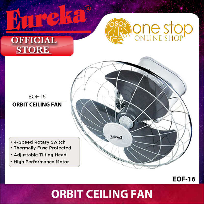 Eureka Original Ceiling Orbit UNK Electric Fan watts EOF OSOS A ...