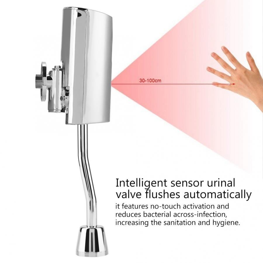 New Intelligent Urinal Valve Set Bathroom Toilet Wall Mounted Automatic ...