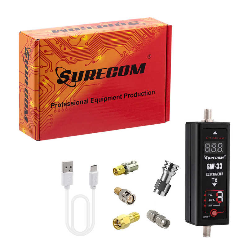 Sw-33 SURECOM Markii 125-520 Mhz Mini Digital Vhf/Uhf Power & SWR Meter ...