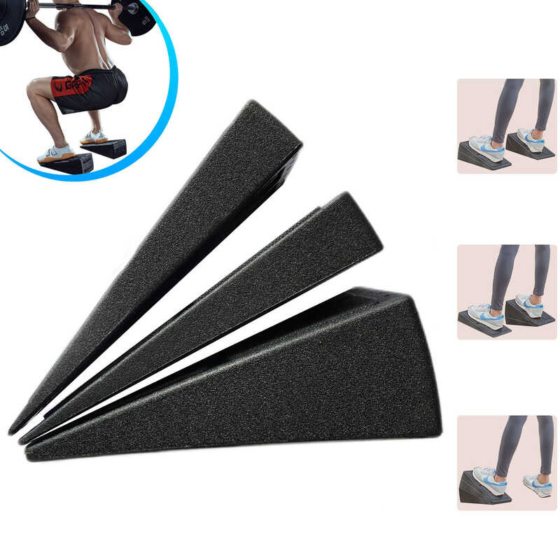 Cuneo Rialzo Per Tallone Per Squat E Yoga, Inclinato E Rimovibile, Per Stretching Polpacci E Fitness (paio) - 5