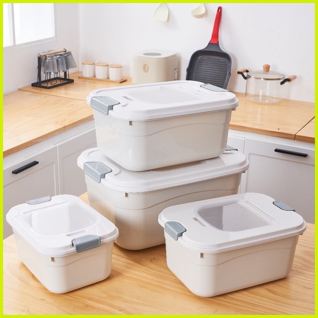 ♟ coco 20kg Rice Box/Rice Bucket Insect Proof Moisture Grain Storage ...