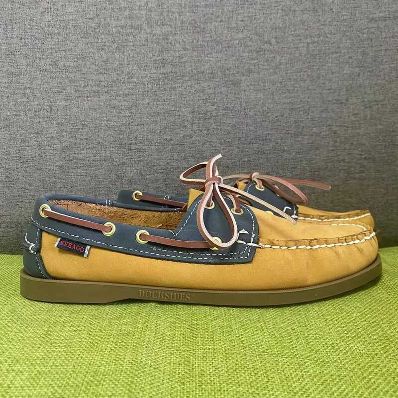 GENUINE SEBAGO HANDMADE LEATHER DOCIDES Klassikal In Boot Shoes 355A ...