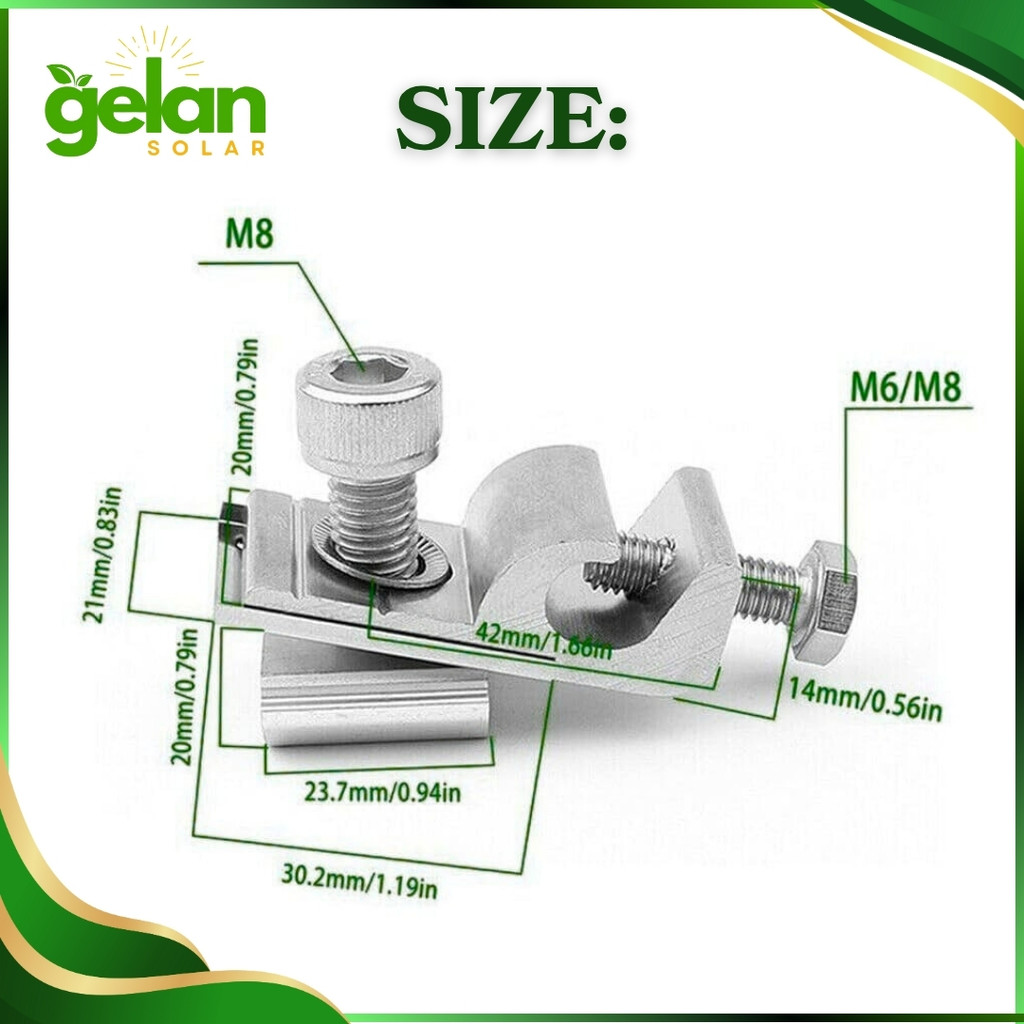 Solar Mounting Accessory Grounding Lug Clamp for Panel Solar ...