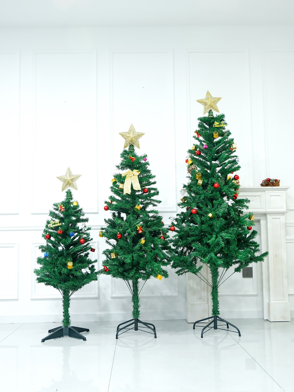 NUVOX Christmas Tree PVC Material 4ft/5ft/6ft/7ft/8ft Artificial Full ...