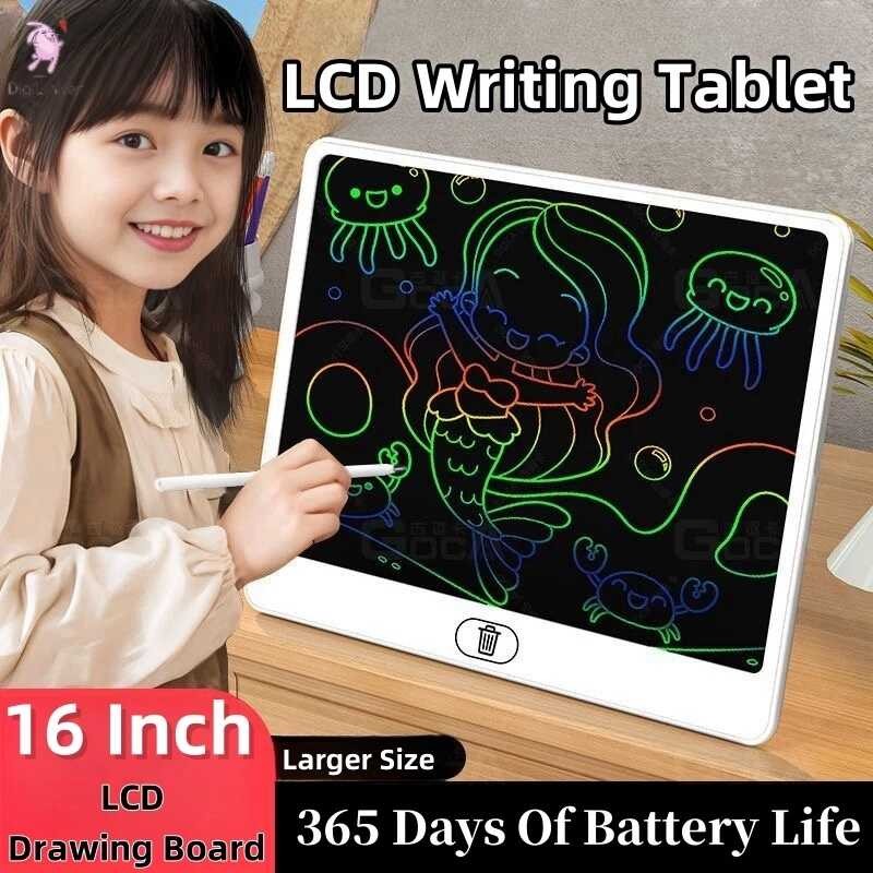 16Inch / 13Inch Horizontal Color Screen LCD Tablet Big Colorful 16 ...