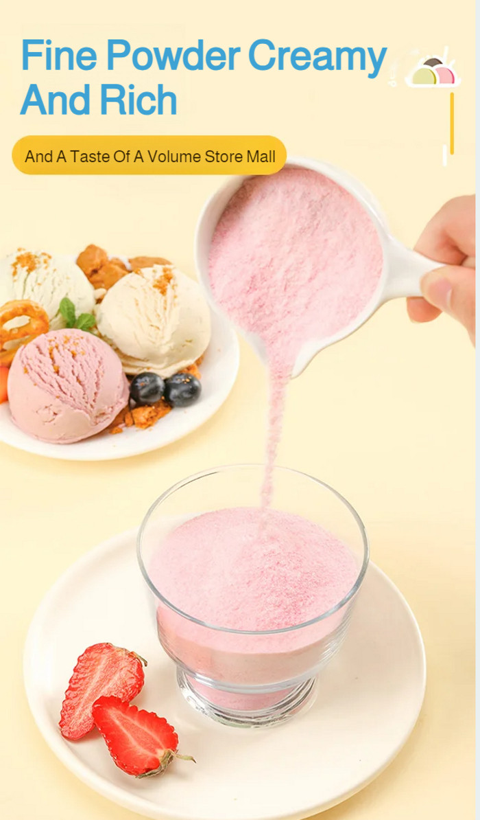 Ice Cream Powder Homemade Flavored Soft Serve Powder Mix blueberry ...